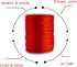 1.5 mm Nylon Satin Cord Beading Braided Thread String for Macrame Bracelets Chinese Knotting,Necklaces,Jewelry Making 109 Yards (Red)...