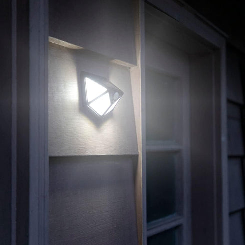 LitezAll Solar Security Light | 300 Max Lumens | Motion Activated Up to 16' | 3 Modes | Water Resistant IP55 Rated | Installation Hardware Include...