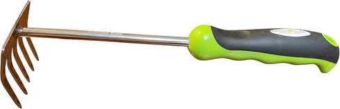 Garden Guru Stainless Steel Hand Rake Cultivator Tiller Tool - Stainless Steel for Ultimate Strength - Rust Resistant - Ergonomic Handle - Great f...