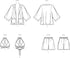 New Look Misses' Jacket, Wrap Halter Top and Shorts Sewing Pattern Packet, Design Code M8295, Sizes 8-10-12-14-16-18-20, Multicolor...