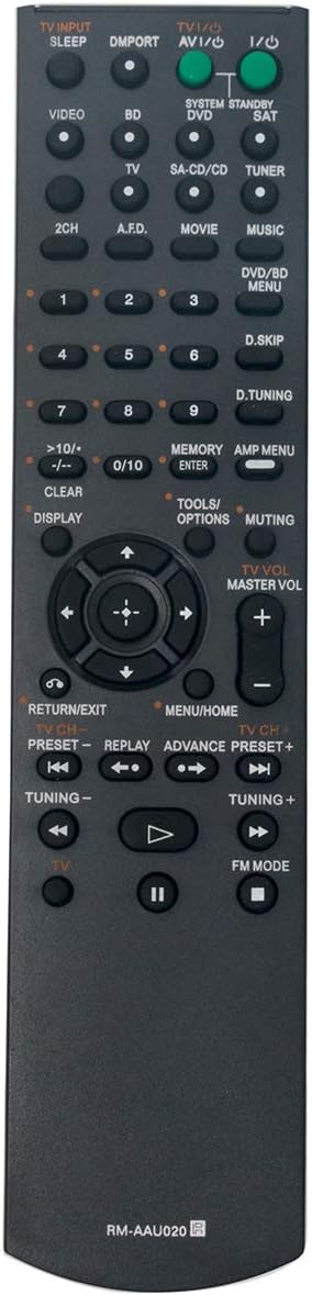 RM-AAU020 Replace Remote Control Applicable for Sony Audio Video Receiver STR-DH500 STR-DG520 STRDH500 STRDG520 str-dh500 str-dg520...