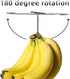 Metal Banana Hanger - Under Cabinet Hook for Kitchen Items. Keep Bananas Fresh (Gun Color X 1pc)...
