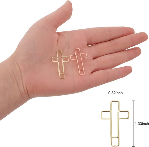 50 Pack Paper Clips (Gold and Rose Gold Color), Bible Paper Clips, Journaling Paper Clips, Bible Study Supplies, Christian Journaling Items, Bible...