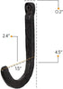 Rustic State Sabo Wall Mount Cast Iron Hooks Coat Towel Bag Hat Hanger Multiuse Entryway Railroad Spike Rack Black Set of 10...