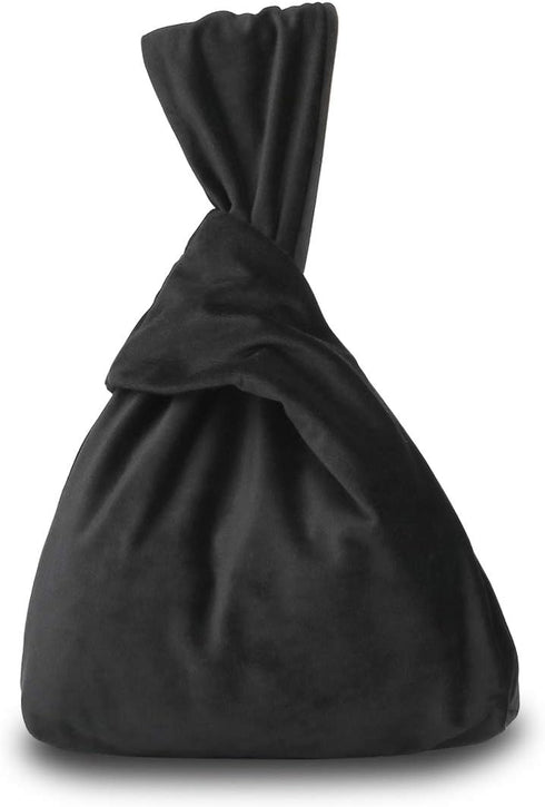 Black Clutch Purses for Women?Velvet Knot Evening Bag Wristlet Purse for Wedding Prom...