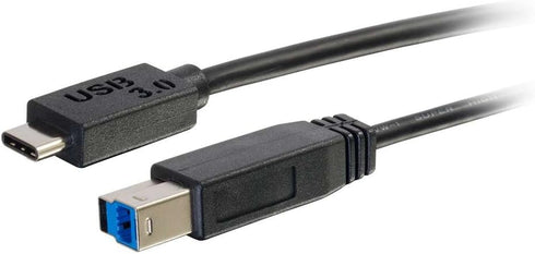 Legrand - C2G USB 3.0 Cable, USB C to B Cable, Black Data Transfer Cable, 10 Foot C2G USB Cable, 1 Count, C2G 28867......