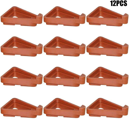 12Pcs Potted Plant Stand,Invisible Flower Pot Risers,Plastic Pot Feet Triangle Flower Planter,for Indoor And Outdoor Plant Pots...