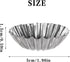 12 Pcs Aluminum Alloy Cake Pie Tins Mini Tart Pie Pan Cake Cup Jelly Mold Bakeware Cake Pans for Pie Tart Cake Baking Tool...