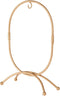 Bard's Oval Shaped Gold-Toned Wrought Iron Ornament Stand, 11" H x 7.25" W x 7.25" D...