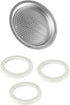 Univen 2.5" (64mm) Espresso Filter and Gasket Seals Compatible with Bialetti 6 Cup Aluminum Espresso Makers...