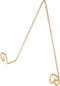 Bard's Shiny Gold-toned Wall Mountable Plate Hanger, 10" H x 10.5" W x 2" D (For Plates 10" - 14"), Pack of 3...