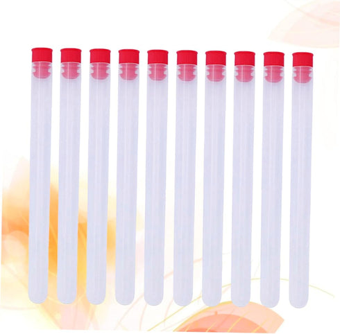 10 Pcs Organizer Craft Storage Containers Storage Container for Small Parts Clear Jar Sewing Tube Bottles for Beads Torage Desktop...