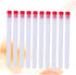 10 Pcs Organizer Craft Storage Containers Storage Container for Small Parts Clear Jar Sewing Tube Bottles for Beads Torage Desktop...