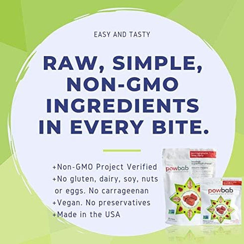 Baobab Superfruit Chews - 750mg Raw Baobab Powder Organic. Immune Superfood Supplement, 100% Antioxidants for Cold Season Vitamin C. Acai Berry Po...