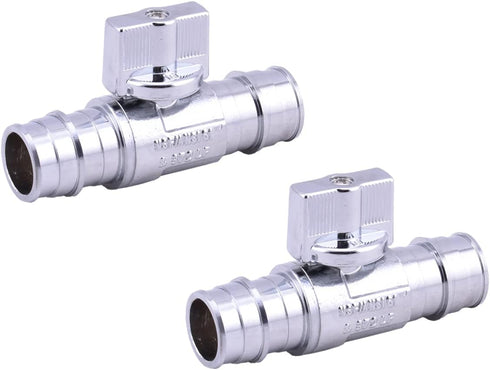LD Valve - 1/4 Turn Straight PEX A Supply Stop Valve?3/4" Propex X 3/4" Propex Cold Expansion F1960 Shut Off valve for Pex A Pipe -LD Brand (2-Pac...