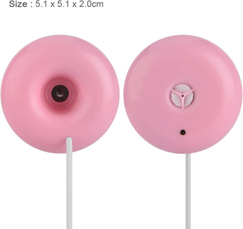 USB Donuts Humidifier Mini Cute Mist Humidifier Floating Water Air Fresher Diffuser for Home SPA Car Travel Use...