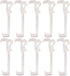 Amazing Drapery Hardware 2.5 Inch Clear Valance Clips for Top Blind Brands, 10-Pack - Sturdy Plastic Brackets, Ideal for Wood & Metal Treatments, ...
