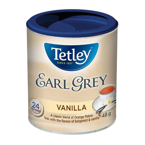 Tetley Tea Earl Grey Vanilla 24 Round Tea Bags...