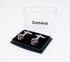 Black Purple Twist Knot Cufflinks for Men French Tuxedo Shirt In Gift Box Metal Wedding Business Shirt Cufflinks Anniversary Present...