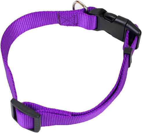 Black Collar Adjustable Dog Puppies Cat Pet Safety Collar Neck Strap Outdoors Accessories, Basic Dog Collars, Collars...