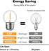 Tsunetani-G40/G12.5 LED Filament Mini Globe Light Bulbs 0.5W Equivalent to 5 Watt Incandescent - E26 Medium Base 2700K Warm White for Home Decorat...