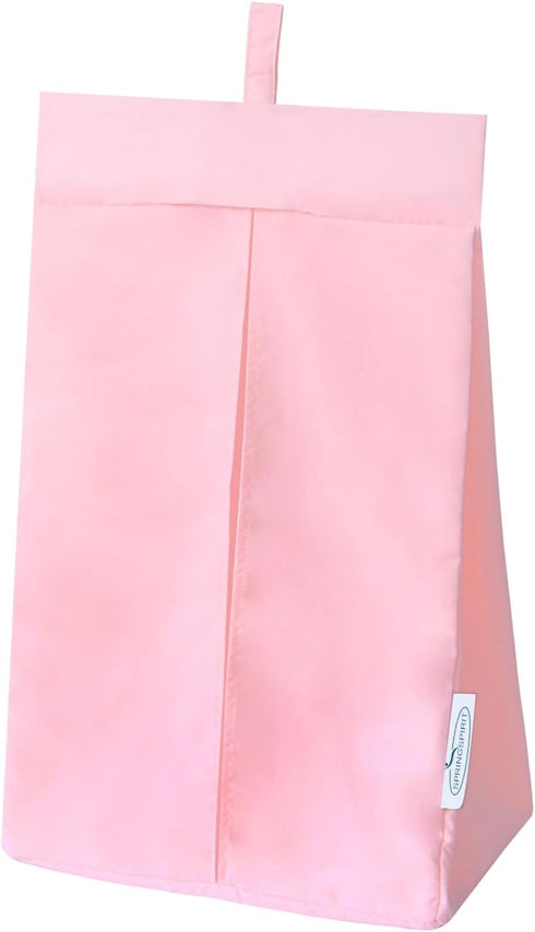 SPRINGSPIRIT Diaper Stacker Caddy Organizer Easy Access & Dustproof Portable Hand Free Diaper Holder for Adults or Nursery, Machine Washable Pink...