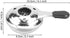 DEWIN Mini Alcohol Stove - Alcohol Stove, Portable Stainless Steel Alcohol Stove Burners for Backpacking Outdoor Camping Picnic Cooking Pot Home R...