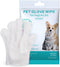 Cleaning Glove for Dog and Cat, Wipes Gloves for Dog and Cat Fur Face, Ear, Eye, Paws Cleaning Wipes Pet Wash Free Gloves, Grooming Wipes for Pet ...
