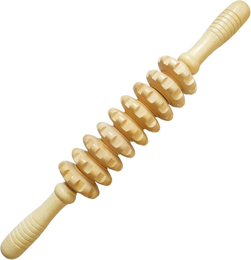 Wood Therapy Massage Tools Manual Massage Roller Stick for Body Sculpting, Maderoterapia Kit- Cellulite Massager for Muscle Pain Relief, Fascia, C...
