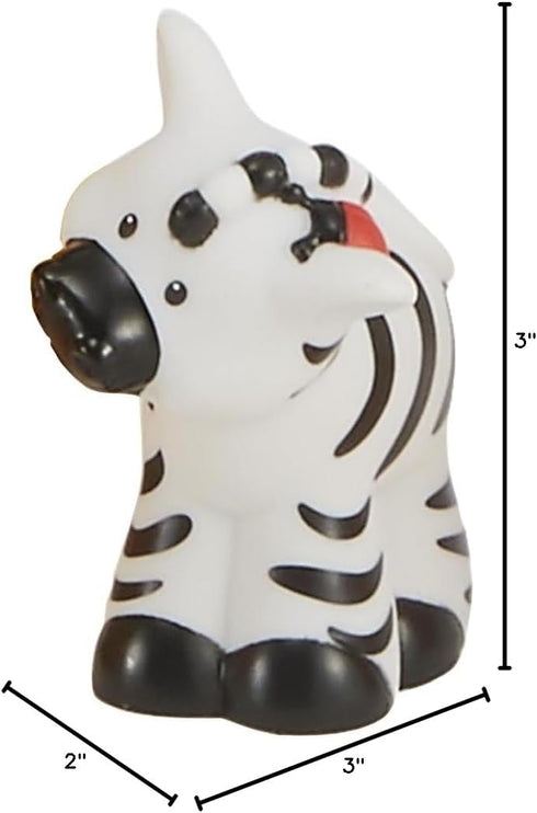 Replacement Part Fisher-Price Little-People Noah's Ark Playset - BMM06 - DKV14 ~ Replacement Zebra with Ladybug on Head Figure, White, Black, Red...