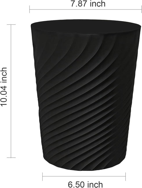 DAJITRE 1.8 Gallon Small Trash Can Wastebasket Recycling Bin Slim Profile for Compact Spaces Bathroom, Office, Bedroom, Kitchen (1.8 Gallon, Black...