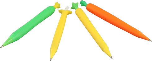 4Pcs Cartoon Mechanical Pencils Carrot Pineapple Cucumber Banana Shaped Pencils Decorative Drawing Painting Pencil with Lead Refills...