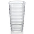 G.E.T. SW-1516-CL Orbis Shatterproof Opaque Striped Plastic Tumbler, 16 Ounce, Clear (Set of 12)...