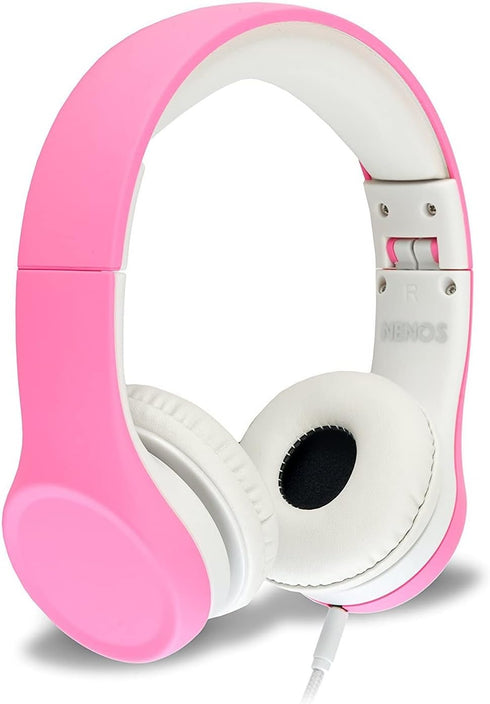 Children Kids Children's Volume Limited Headphones for Kids Foldable (Pink)...