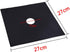 Non-Stick Gas Range Protectors - Reusable Aluminum Foil Gas Stove Burner Cover Protector Liner Clean Mat Pad - Set of 4 (black)