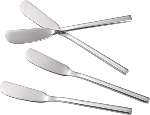 IMEEA Butter Knife Stainless Steel Butter Knife Spreader 6.5-Inch Cheese Spreaders, Set of 4...