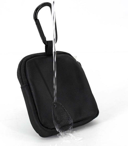 Waterproof Dog Treat Pouch, Dog Training Treat Pouch Built in Poop Bag Dispenser Adjustable Shoulder Bag (BLK) (BLK)...