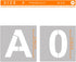 2'' Letter Stencils and Numbers, 36 Pcs Alphabet Art Craft Stencils, Reusable Plastic Number Templates Letter Stencils for Painting on Wood, Wall,...