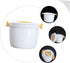 Rice Cooker Non- Stick Cooking Pot Microwave Rice Pot Spaghetti Microwave Cooker Kitchen Microwave Steamer Microwave Rice Cooking Soup Bowl Mug Of...