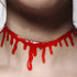Dripping Blood Choker Halloween Necklace for Women Vampire Costume Accessories Slit Throat Bloody Choker Necklace for Girls Halloween Party Favors...