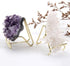 12 pcs 3 Sizes Rock Display Stand Gold Metal Easel Stands Crystals Holder for Display Collectibles Crystals, Rocks, Geodes, Heart Stones, Mineral ...