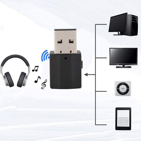 Bluetooth AUX Adapter, 2 in 1 Universal USB Bluetooth 5.0 Wireless Audio Transmitter Receiver Portable Hi-fi Audio Stereo Receiver Adapter for Hom...