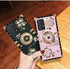 for Samsung Galaxy S21 Ultra Bling Case Fashion Square Bling Diamond Glitter Soft Trunk Cover with Ring Holder Kickstand Phone Skin,Gold...