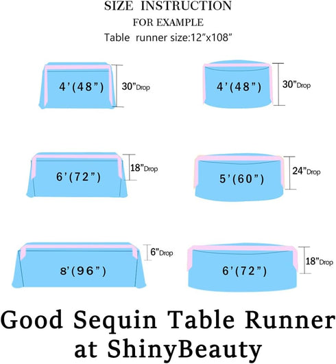 ShinyBeauty 12x72-Inch-Purple-Sequin Table Runner with Tassel for Dining Decoration-Sequin Dresser Scarves for Wedding Event (Purple)...