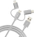 JOBY 3-in-1 Charging and Sync Cable, 1.2m Length, Space Gray, Lightning Cable, USB C Cable, Micro USB Cable, Smartphone Cable, MFi Certified...