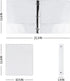 3 Ring Binder, 1 Inch Durable Round Ring Holds 200 Sheets Letter Size Paper, BPA-Free Presentation View Binder, Ideal for Office, Home, School (Wh...