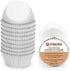 Gifbera White Metallic Foil Cupcake Liners Standard Size Baking Cups, 200-Count...
