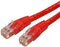 StarTech.com 20ft CAT6 Ethernet Cable - Red CAT 6 Gigabit Ethernet Wire -650MHz 100W PoE++ RJ45 UTP Molded Category 6 Network/Patch Cord w/Strain ...