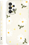 for Samsung Galaxy A53 5G Case Side Creative Design Soft Silicone Drop Protective Flower Case for Samsung A53 5G-Daisy White...