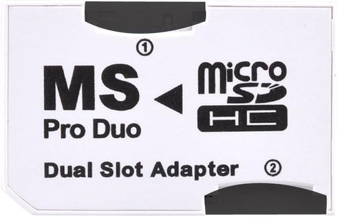 UCEC Dual Slot Micro SD/SDHC to Memory Stick Pro Duo Adapter for PSP Sony...